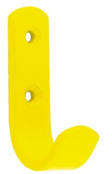 Profilhaken 4 mm gelb kunststoffbeschichtet