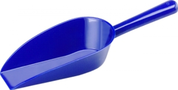 Plastic scoops 350 mm blue