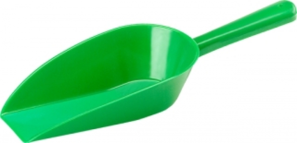 Plastic scoops 350 mm green